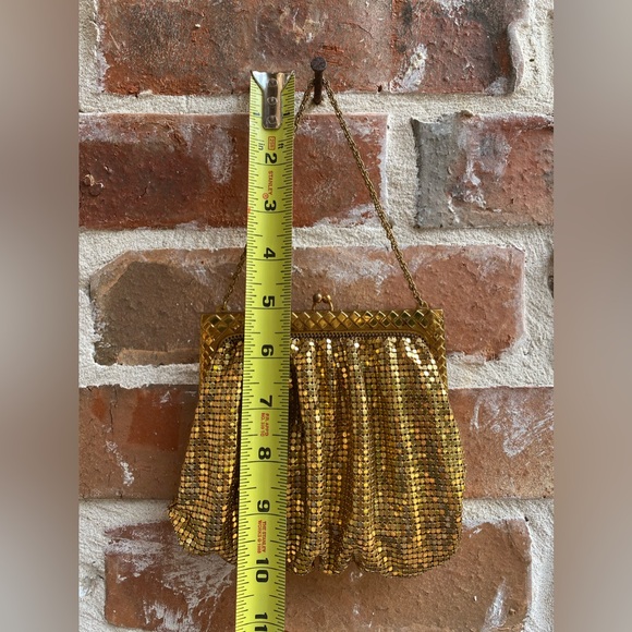Vintage Whiting & Davis Gold Mesh Evening Bag Clutch Made in USA - Picture 13 of 16